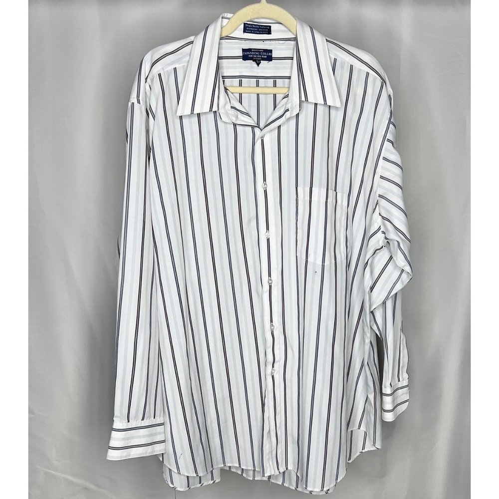 Boulevard by BLOCK Expanding Collar Big Man Long Sleeve Dress Shirt 18.5 / 35-36